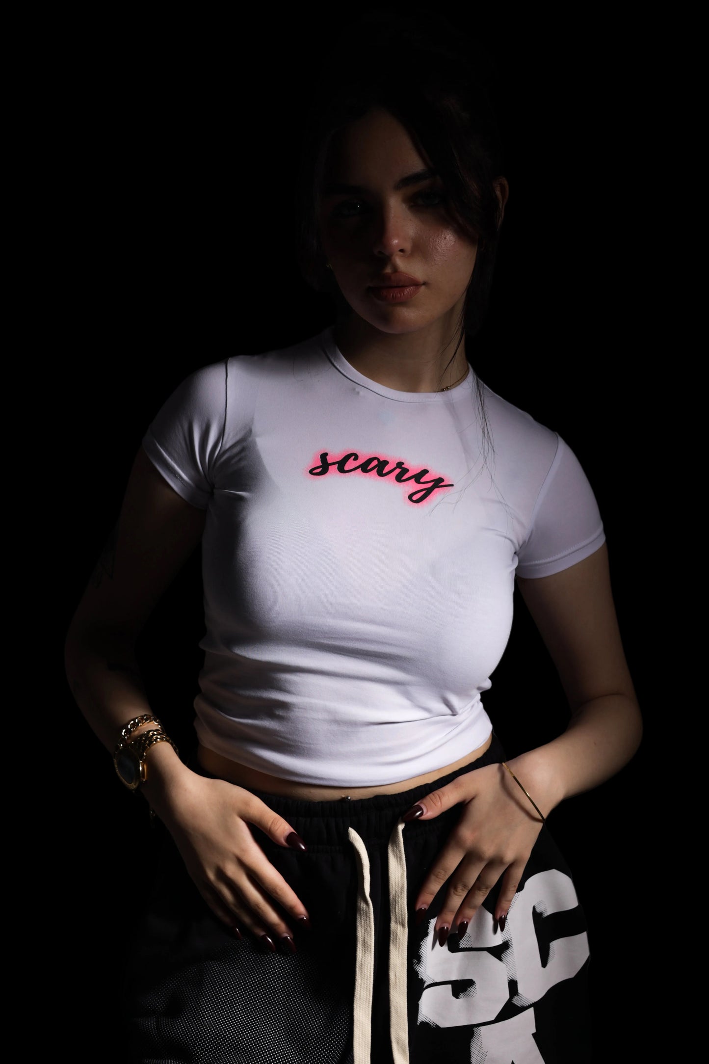 WHITE BABY TEE