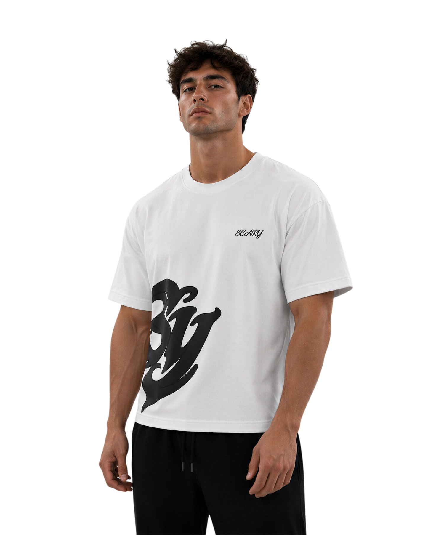 SIGNATURE WHITE TEE (BLACK)
